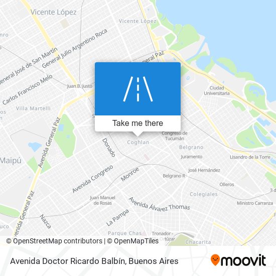 Avenida Doctor Ricardo Balbín map