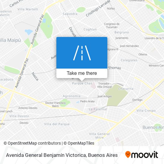 Avenida General Benjamín Victorica map