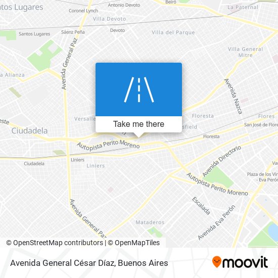 Avenida General César Díaz map