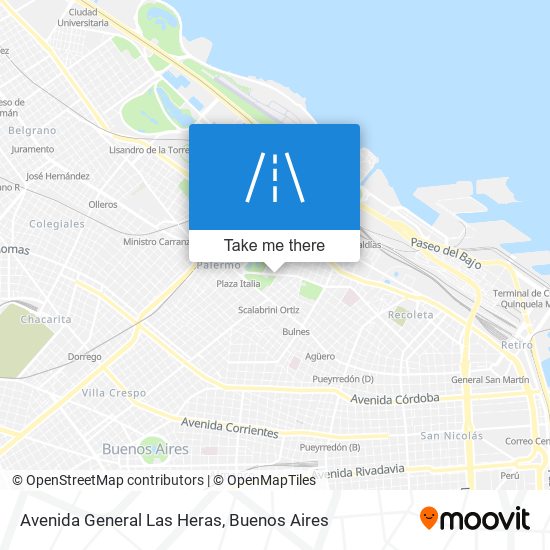 Mapa de Avenida General Las Heras