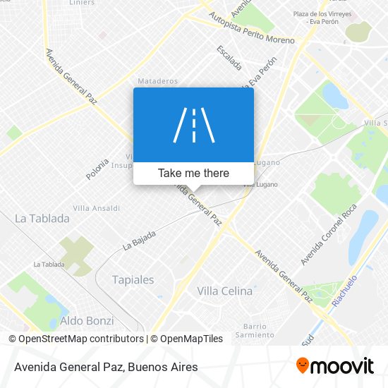 Mapa de Avenida General Paz