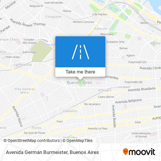 Avenida Germán Burmeister map