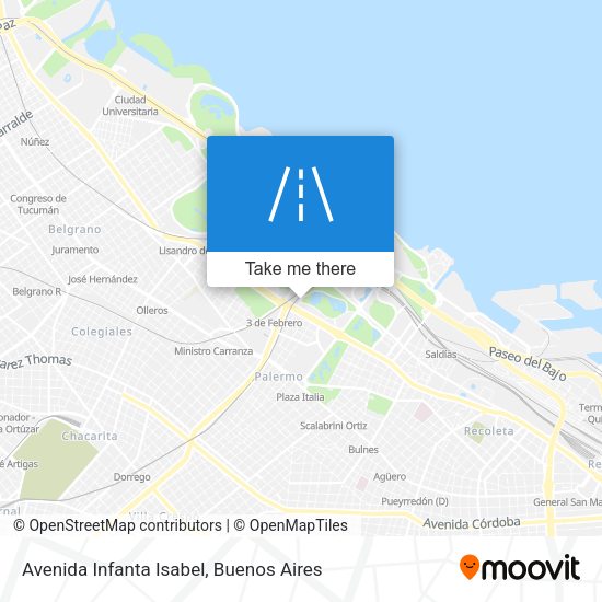 Avenida Infanta Isabel map
