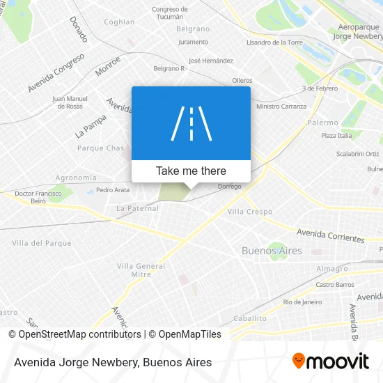 Avenida Jorge Newbery map