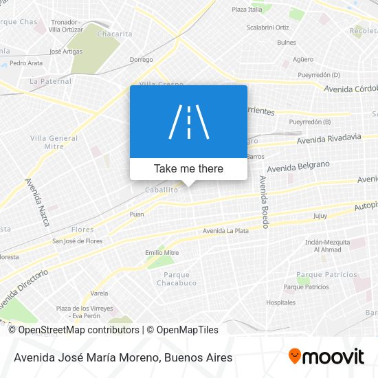 Avenida José María Moreno map