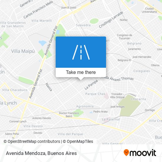 Avenida Mendoza map