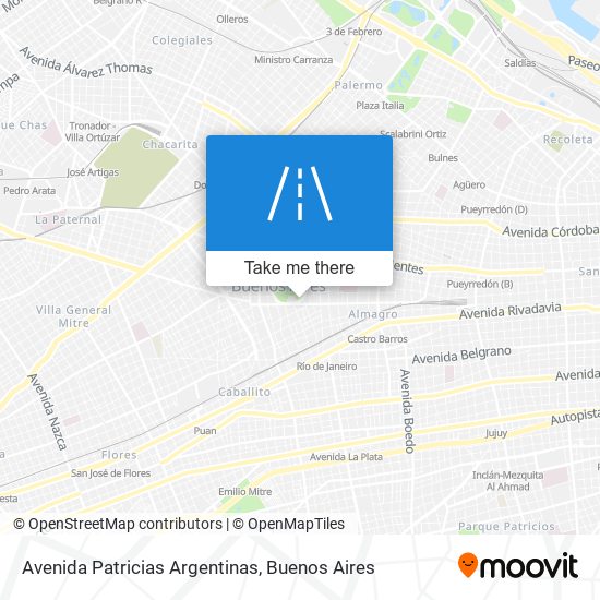 Avenida Patricias Argentinas map