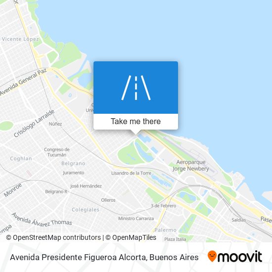 Avenida Presidente Figueroa Alcorta map