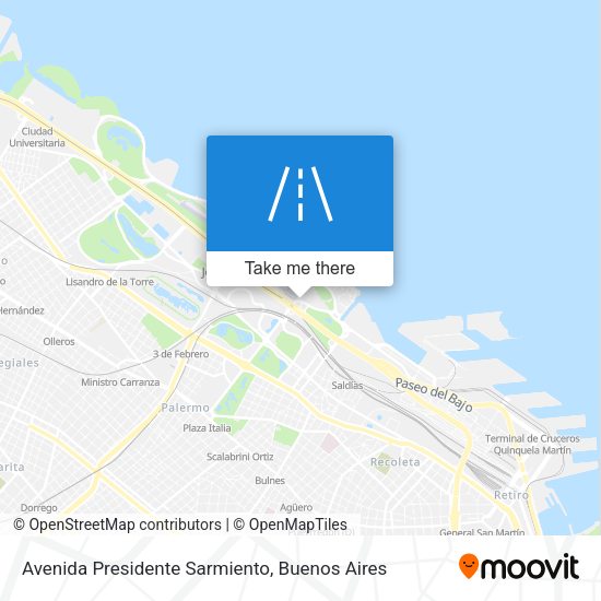 Mapa de Avenida Presidente Sarmiento