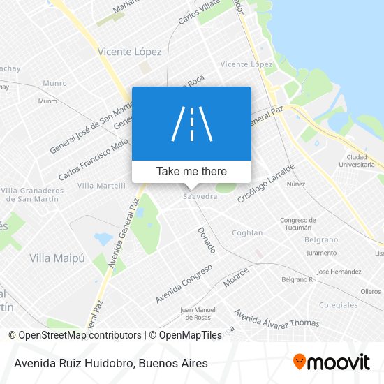 Mapa de Avenida Ruiz Huidobro