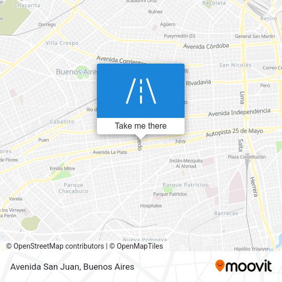 Avenida San Juan map