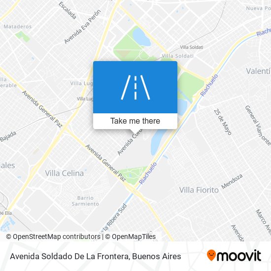 Mapa de Avenida Soldado De La Frontera