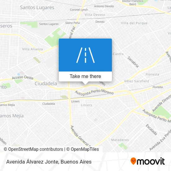 Avenida Álvarez Jonte map