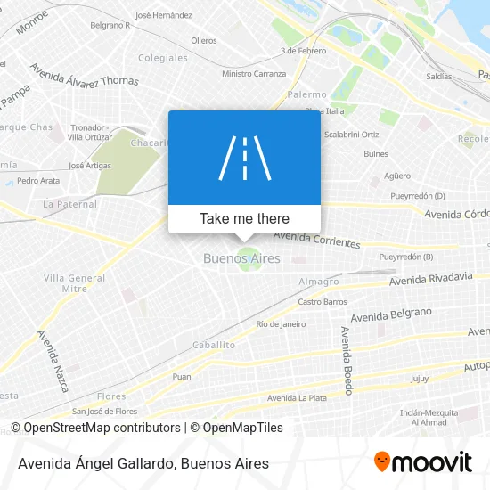 Avenida Ángel Gallardo map