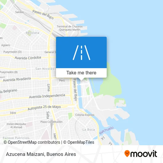 Azucena Maizani map