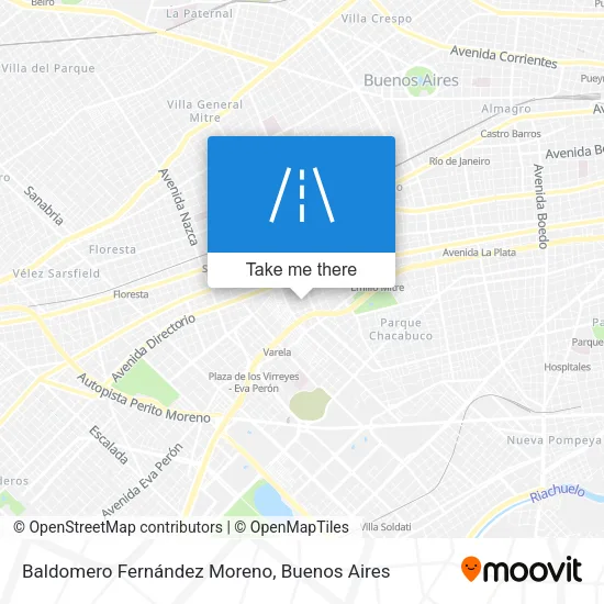 Baldomero Fernández Moreno map
