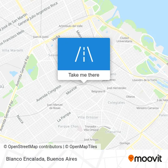 Blanco Encalada map