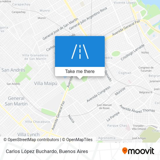 Carlos López Buchardo map