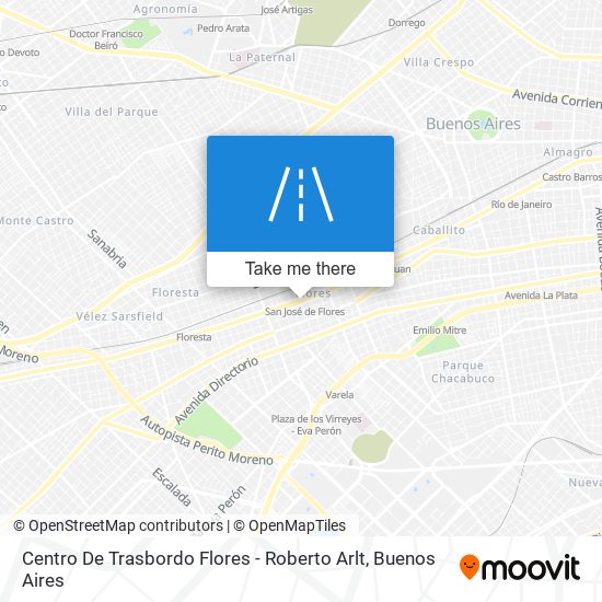 Centro De Trasbordo Flores - Roberto Arlt map