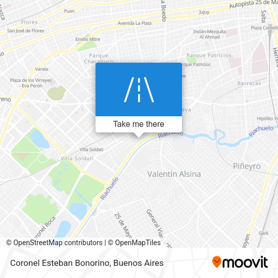 Coronel Esteban Bonorino map