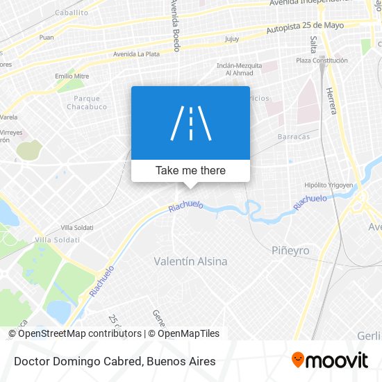 Doctor Domingo Cabred map