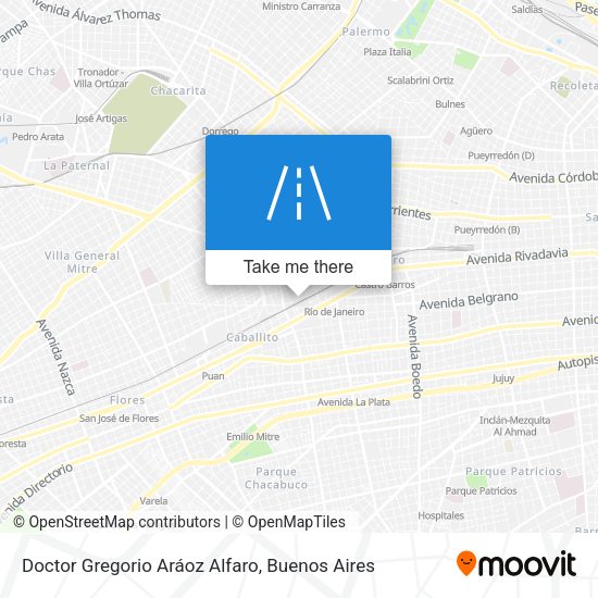 Doctor Gregorio Aráoz Alfaro map