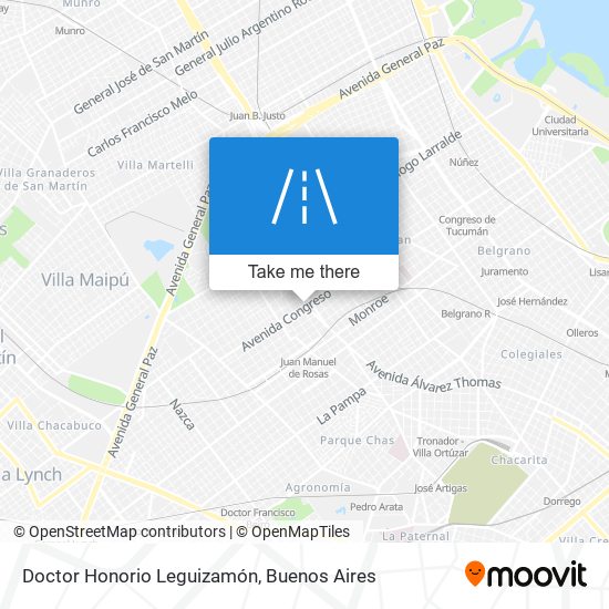 Doctor Honorio Leguizamón map