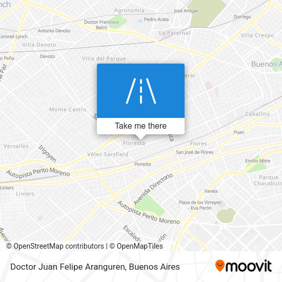 Doctor Juan Felipe Aranguren map