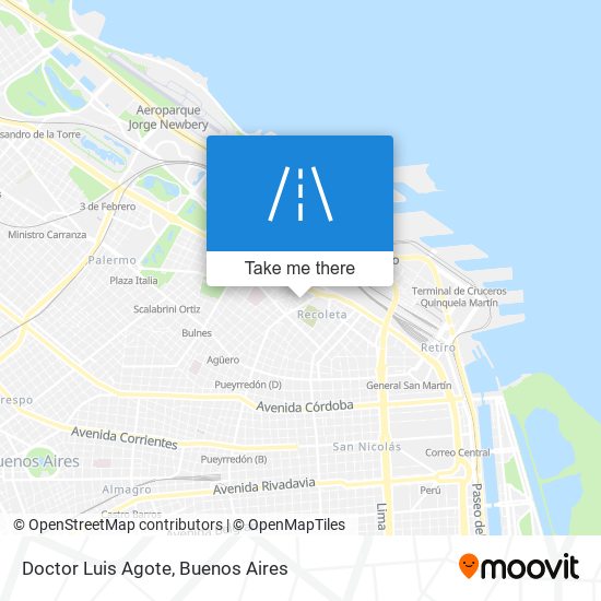 Doctor Luis Agote map