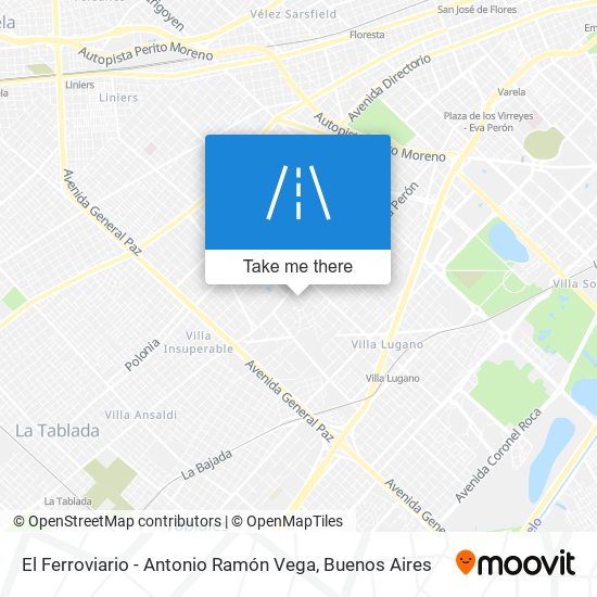 El Ferroviario - Antonio Ramón Vega map