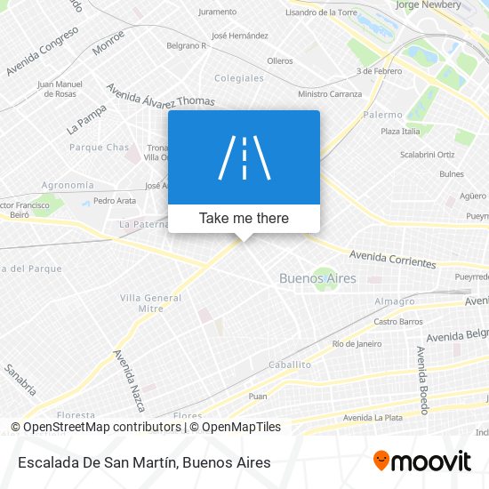 Escalada De San Martín map
