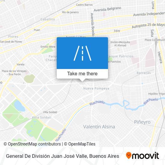 General De División Juan José Valle map