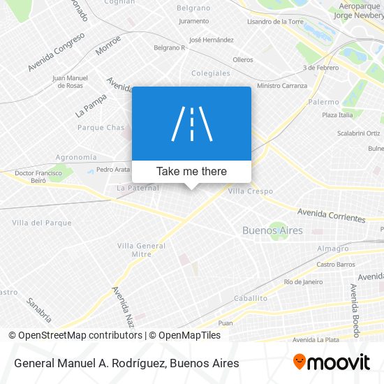 General Manuel A. Rodríguez map