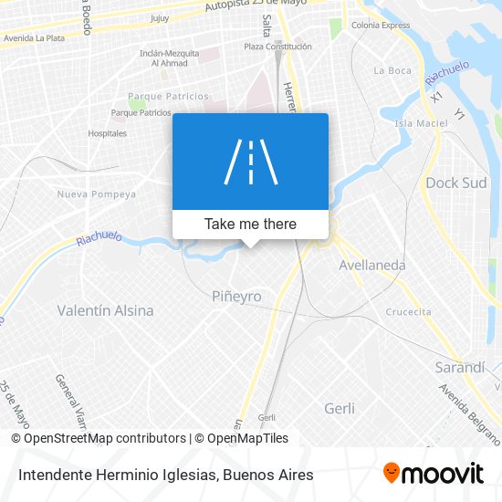 Intendente Herminio Iglesias map