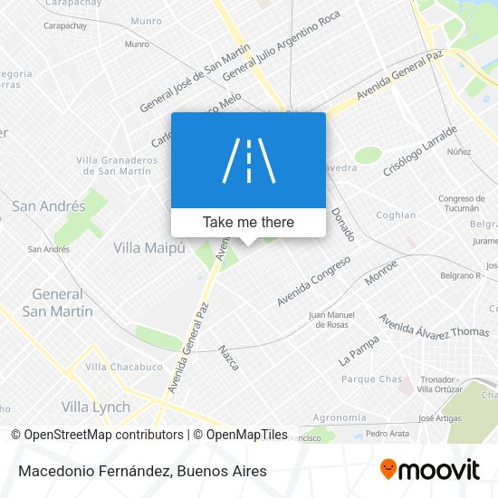 Macedonio Fernández map