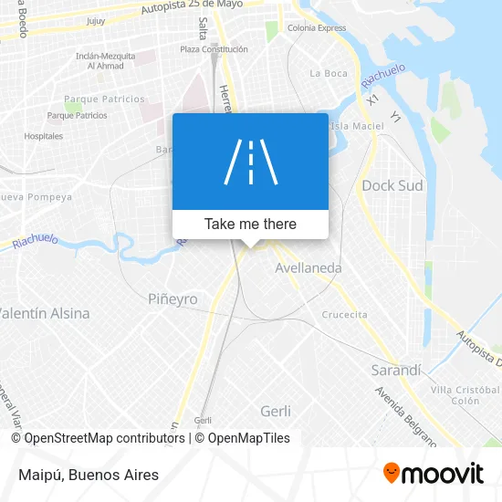Maipú map