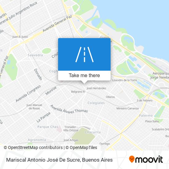 Mariscal Antonio José De Sucre map