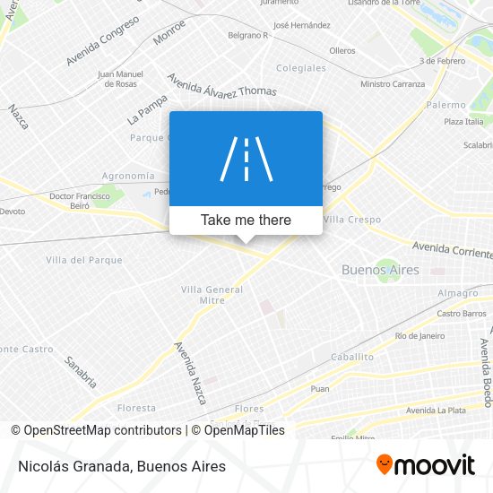 Nicolás Granada map