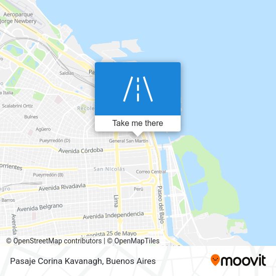 Pasaje Corina Kavanagh map