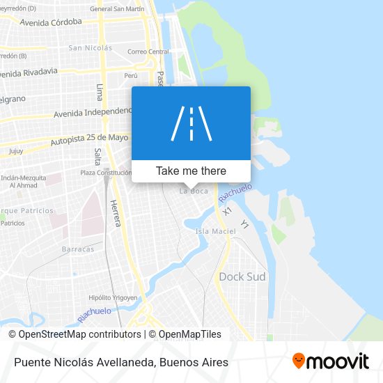Puente Nicolás Avellaneda map