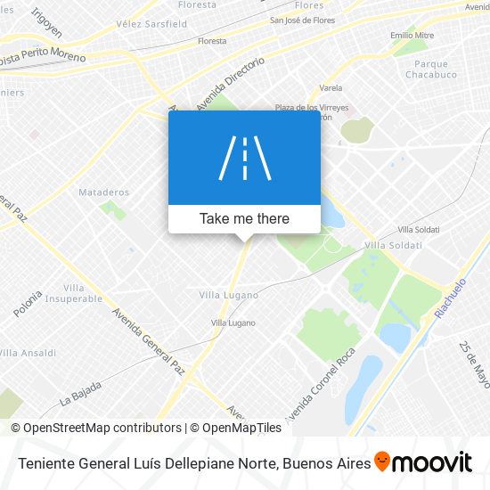 Teniente General Luís Dellepiane Norte map