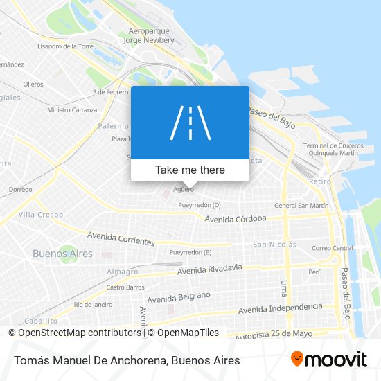 Tomás Manuel De Anchorena map