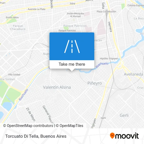 Torcuato Di Tella map