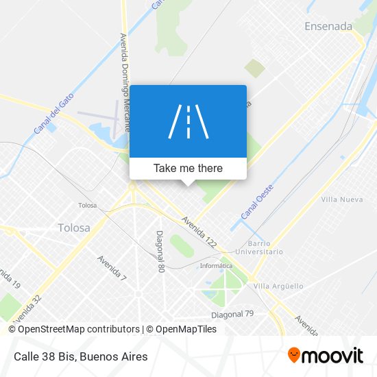 Mapa de Calle 38 Bis