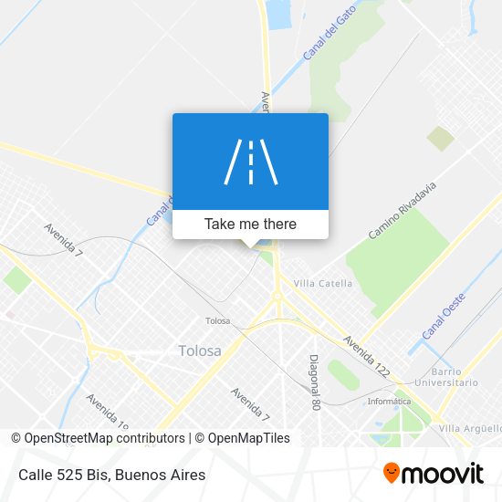 Mapa de Calle 525 Bis
