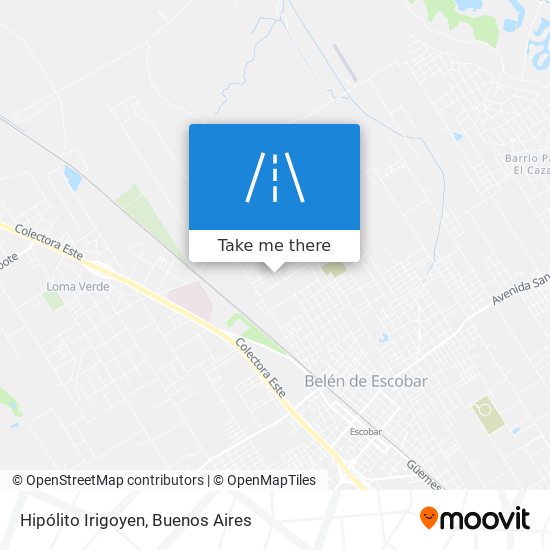 Mapa de Hipólito Irigoyen