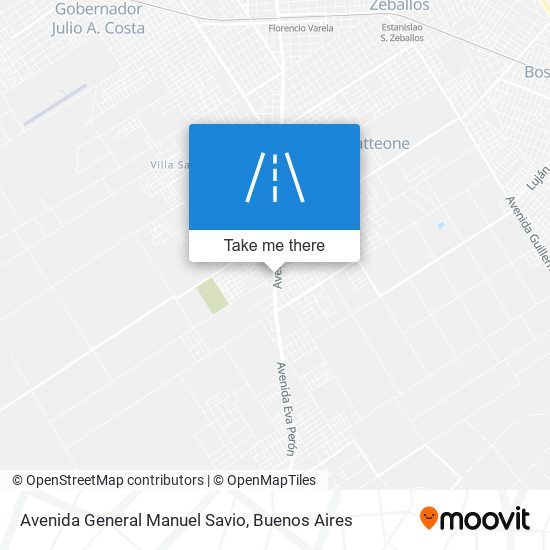 Mapa de Avenida General Manuel Savio