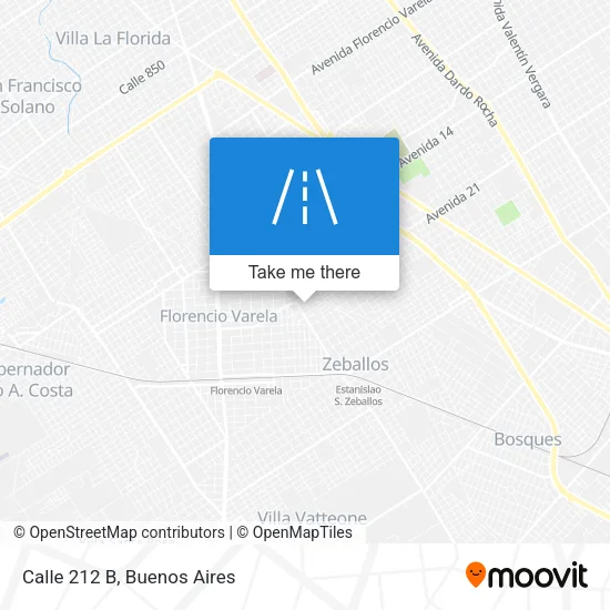 Calle 212 B map
