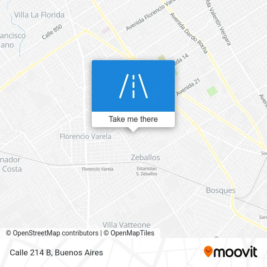 Calle 214 B map