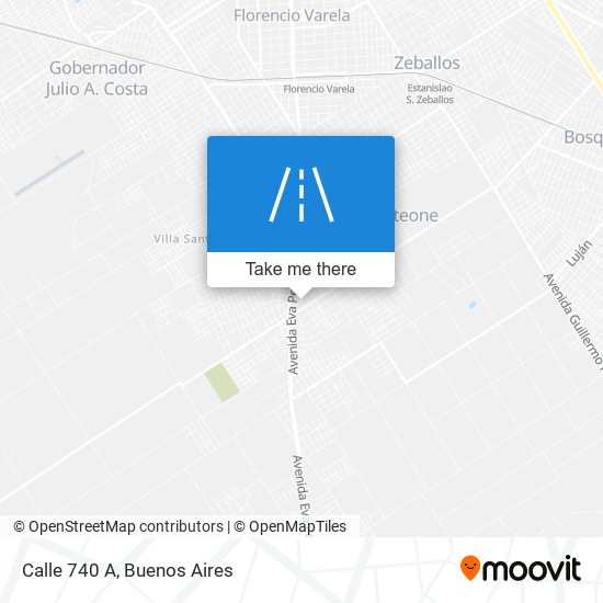 Calle 740 A map